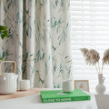 Beige White Linen Curtains 63 Inches Long for Living Room Bedroom