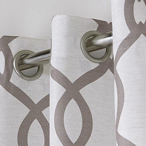 EXCLUSIVE HOME Kochi Light Filtering Linen Blend Grommet Top Curtain