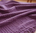KyraHome 100% Organic Cotton 50"x60" Muslin Throw Blankets for Adults
