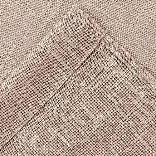 Decorative Linen Sheer Curtains 84 inch Length - Energy Saving Sheer