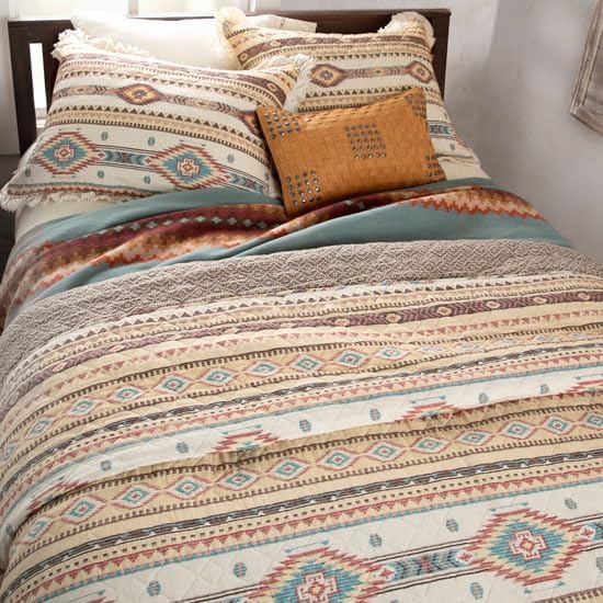 Rod's Indian Summer (Full/Queen Quilt Set) - Phoenix Southwest Ruffle