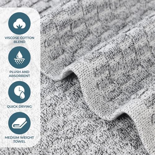 SUPERIOR Juno Viscose Cotton Blend Medium Weight Bath Sheets, for