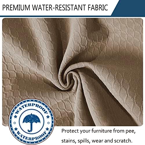 Waterproof Dining Chair Covers, Removable Washable Jacquard Slipcover