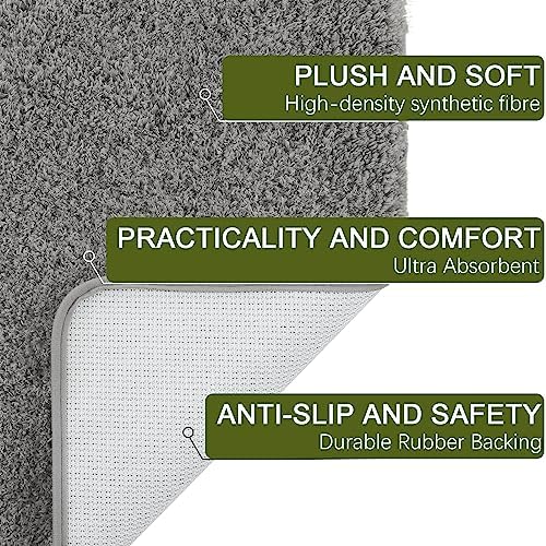 AROGAN Luxury Long Bathroom Runner Rug, Non Slip Bath Mat, 24x60 Inch