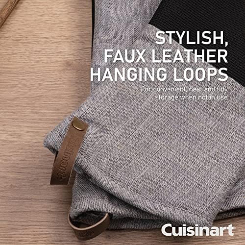 Cuisinart Neoprene Grey Oven Gloves Set of 2 - Oven Mitts with