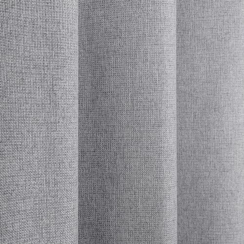 Home Fashion Max Total Blackout Set of 2 Linen Textured Curtains