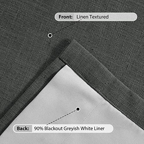 Macochico Blackout Pinch Pleat Drapes for Bedroom Thermal Insulated