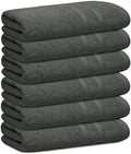 Looperry 6 Pack Small Bath Towel Set - 100% Cotton 23x46 Shower Towels