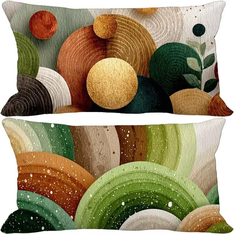 Mustard Color Pillow Covers 20x28 Set of 2 Throw Pillows Covers