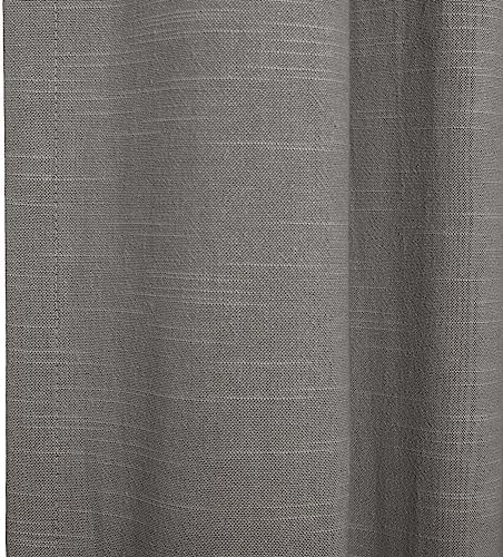 ChadMade Gray Pinch Pleat Linen Cotton Drapery 52 x 108 Inch with
