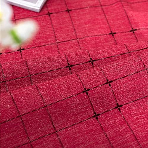 Rectangular/Square Tablecloths Cotton Linen Table Cloth Wrinkle-Free