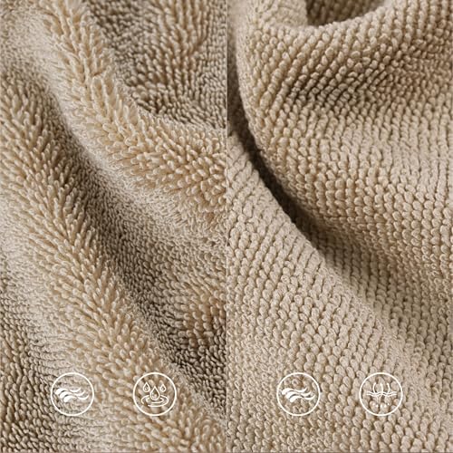 MICROFI Ring Spun Terry Microfiber Bath Towel Set, 3 Piece, Oversize