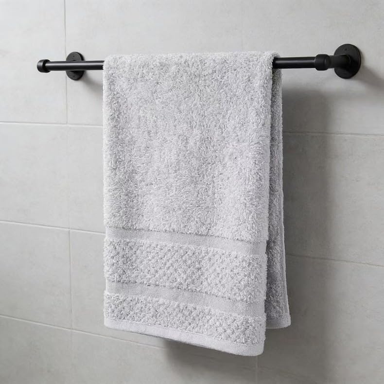 Pure Cotton Bath Towels Travel Camping Grey 10-piece Set