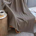 Icegrey Throw Blanket with Tassels Fringe Sofa Couch Decorative