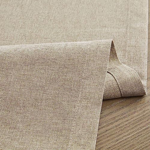 ZeeMart Basic Linen Style Table Runner, 14x108 Inch Natural
