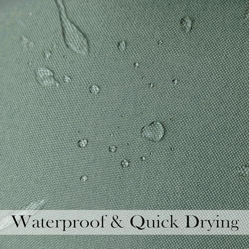 Demetex Outdoor Throw Pillow Covers 18x18 Set of 4 Waterproof Square