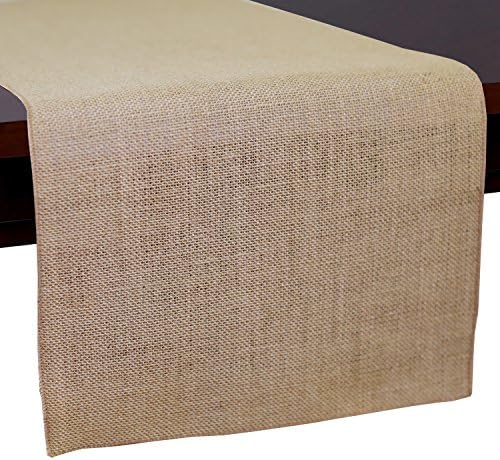 Ultimate Textile 14 x 72-Inch Burlap Table Runner, Natural, 12 Pack