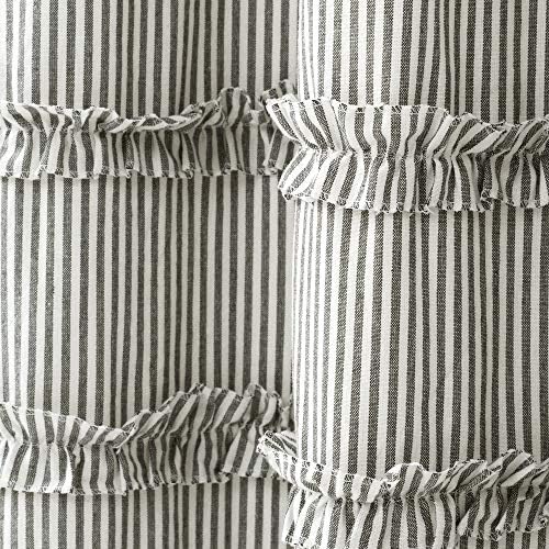 Lush Decor Vintage Stripe Yarn Dyed Cotton Shower Curtain, 72" x 72"