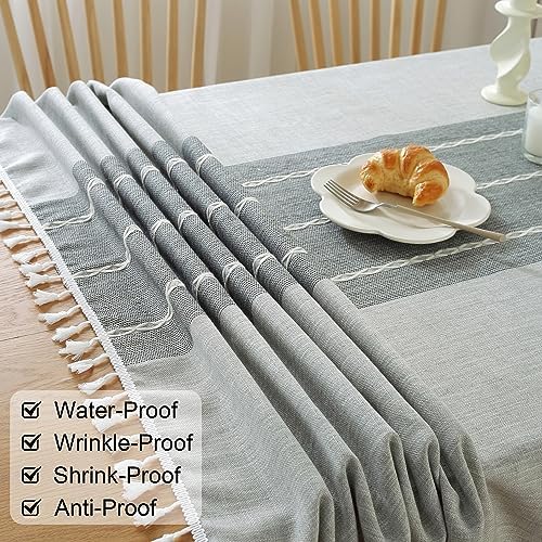 JIALE Tablecloths for Rectangle Tables,Cotton Linen Table Cloth