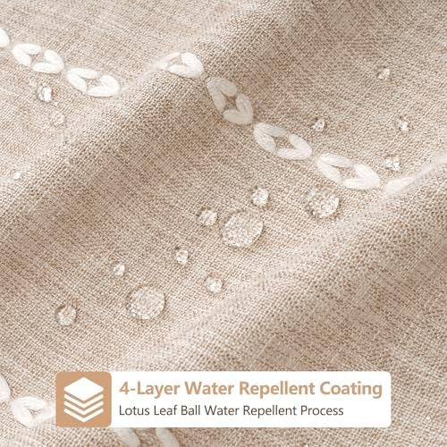 Seenus Boho Farmhouse Shower Curtain Heavyweight with Tassels