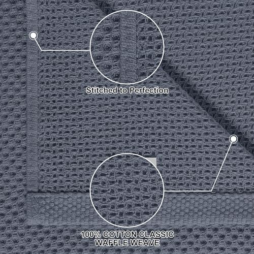 Homaxy 100% Cotton Dishcloths Set, 12 x 12 Inches and 13 x 28 Inches