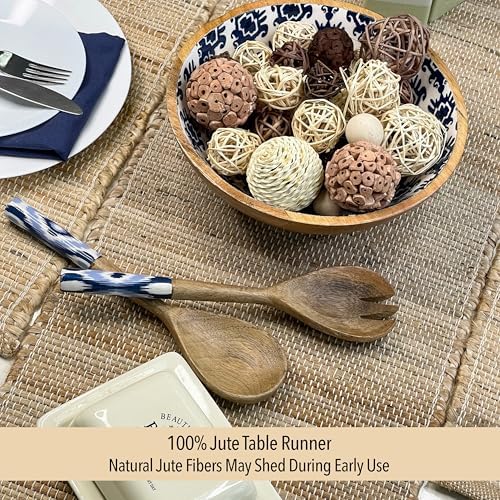 Chardin Home 13x36 Inch Handcrafted Table Runner – Eco-Friendly