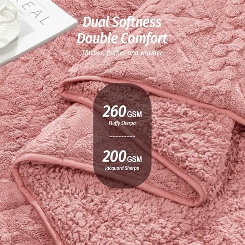 Wemore Weighted Blanket for Adults Queen Size 15 lbs 60"x80" Apricot