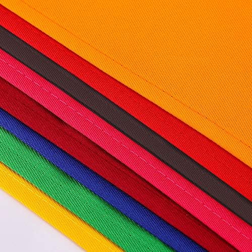DUSKCOVE 8 Pack Bib Aprons Bulk - Unisex Black Commercial Apron with 2