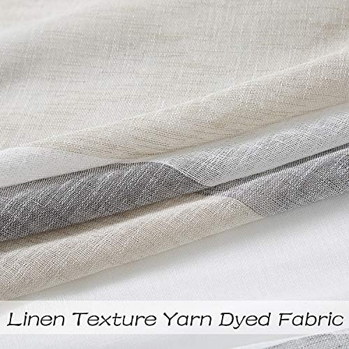 Central Park Gray Tan Stripe Sheer Color Block Window Curtain Panel
