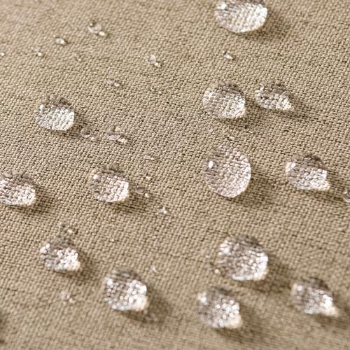 MIULEE Decorative Outdoor Pillow Covers Waterproof 18x18 Light Tan