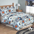 Cozy Line Home Fashions Blue Sports Baseball Basketball Soccer Ball