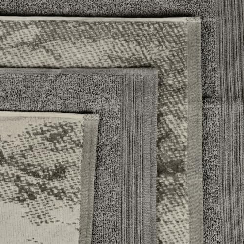 Cotton 10 Piece Assorted Marble & Solid Bath Towel Set, Luxury Cotton
