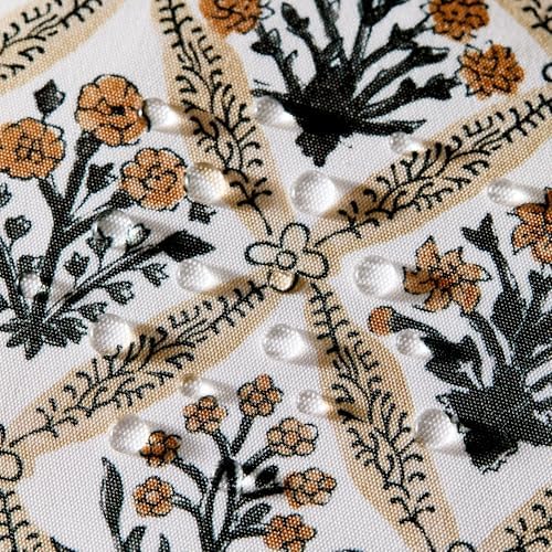 Allorry Floral Outdoor Pillow Covers 18x18 Brown Outdoor Waterproof