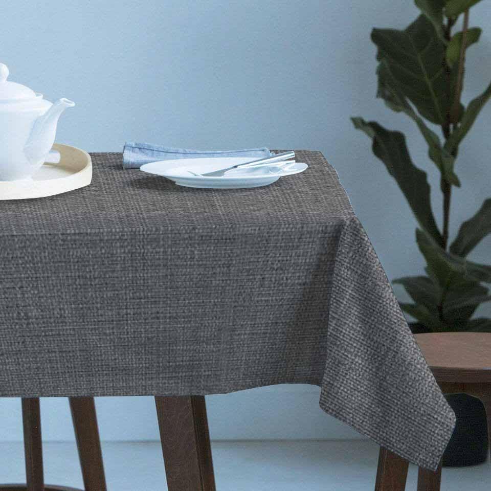 Vintage Dark Gray Rectangle Tablecloth Waterproof & Stainproof