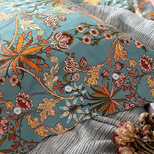 mixinni Soft Cotton Vintage Floral Pattern 2 Piece King Size Pillow