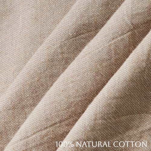 OAITE Duvet Cover Set 100% Washed Cotton Linen Like Queen