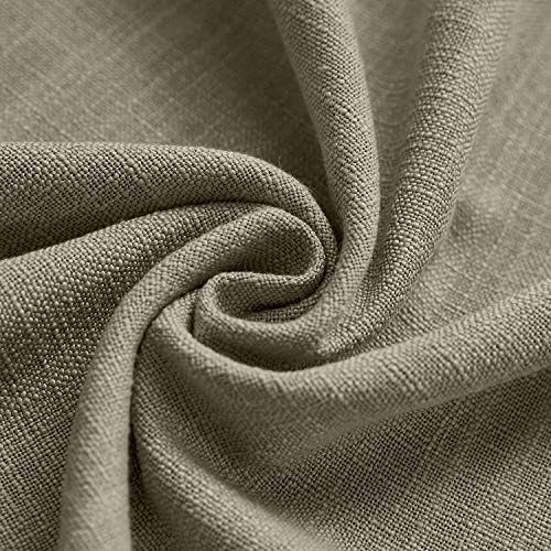 TWOPAGES 100% Blackout Linen Pinch Pleat Window Curtain 108 inches