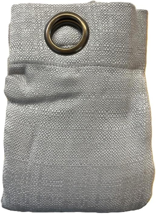 Set of 2 Gramerly Textured Curtain Panels with Grommet Top