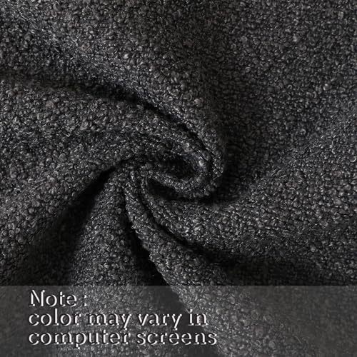Jeneoo Graphite Grey Decorative Square Thick Accent Throw Pillow