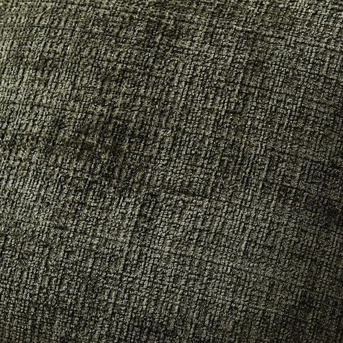 ZeeMart Fine-Textured Throw Pillow Covers Set of 2, 22x22 Inch Olive