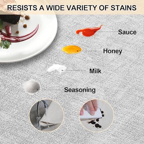 UnivoColors Faux Leather Placemat Set of 6,17" × 12" Double-Sided