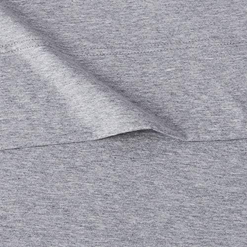 Amazon Basics 4 Piece Bed Sheets Set, 100% Cotton Jersey, Includes