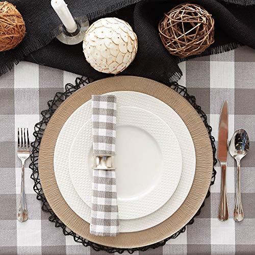 DII Buffalo Check Collection, Classic Farmhouse Tablecloth