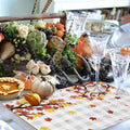 Placemats Set of 8, Thanksgiving Autumn Maple Leaf Washable Table Mats