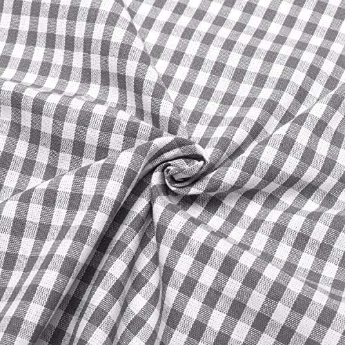 Tablecloths, Rectangle Vintage Table Covers Pure Cotton Gingham