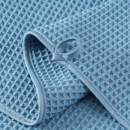 Microfiber Waffle Hand Towels, 2 Pieces, Soft, Absorbent, Fast Drying