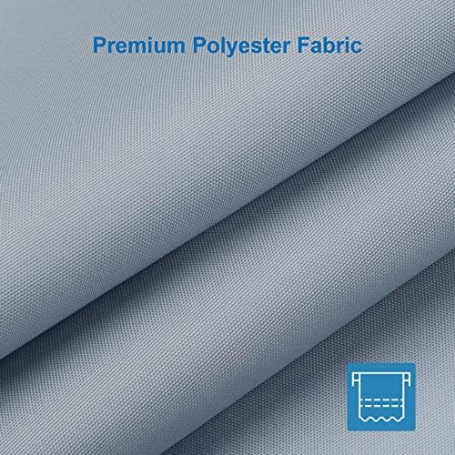 Amazer Light Gray Shower Curtain Liner, Light Gray Fabric Shower