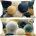 Grey Throw Pillows Covers 12x20 Set of 2 Modern Outdoor Pillows