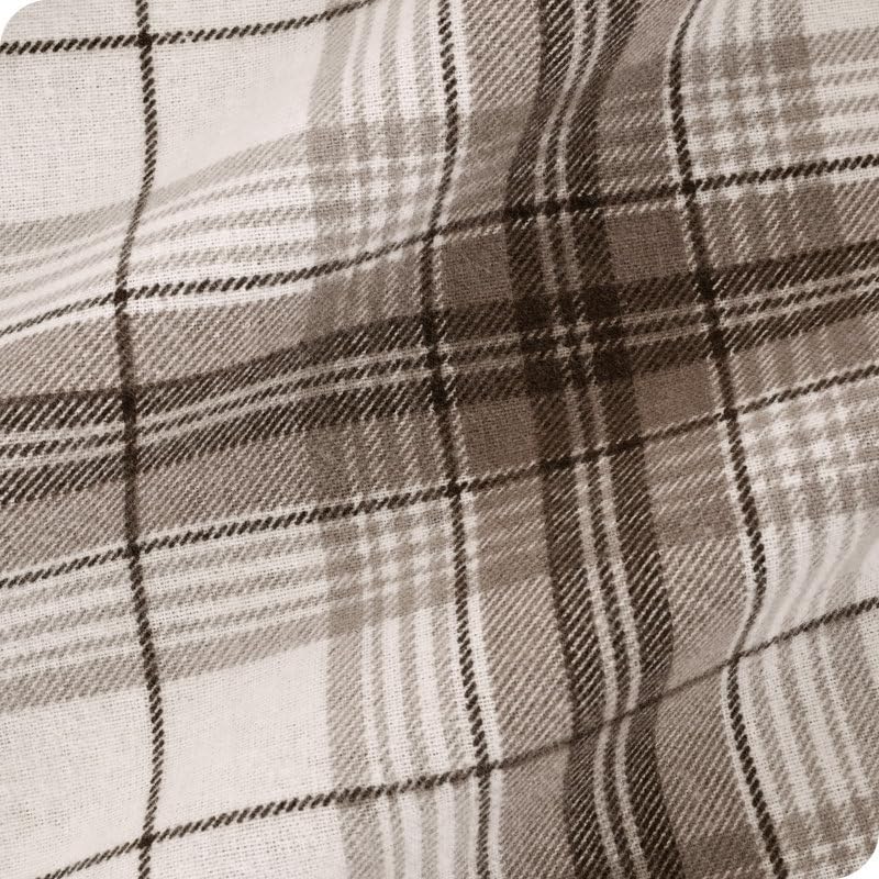4-Piece Vintage Rustic Cotton Flannel Christmas Sheets Set Split King