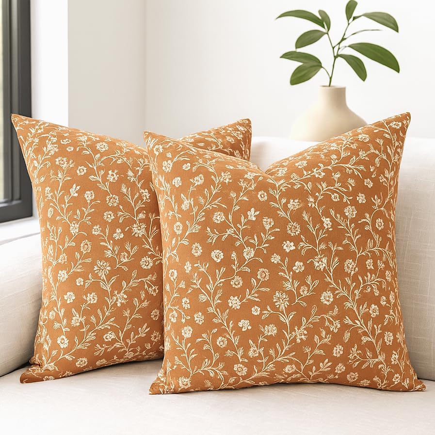 Floral Pillow Covers Vintage Flower Cushion Covers Rustic Grand